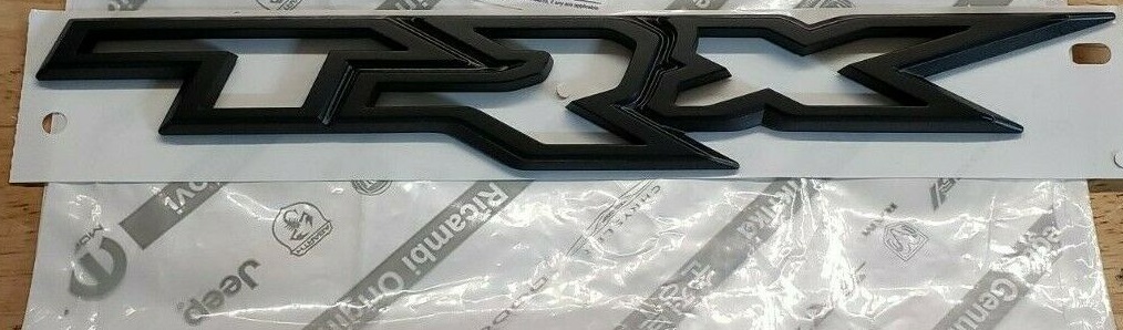 Black "TRX" Tailgate Emblem 2021-up RAM 1500 Supercharged TRX